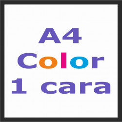 Impresión A4 Color 1 cara